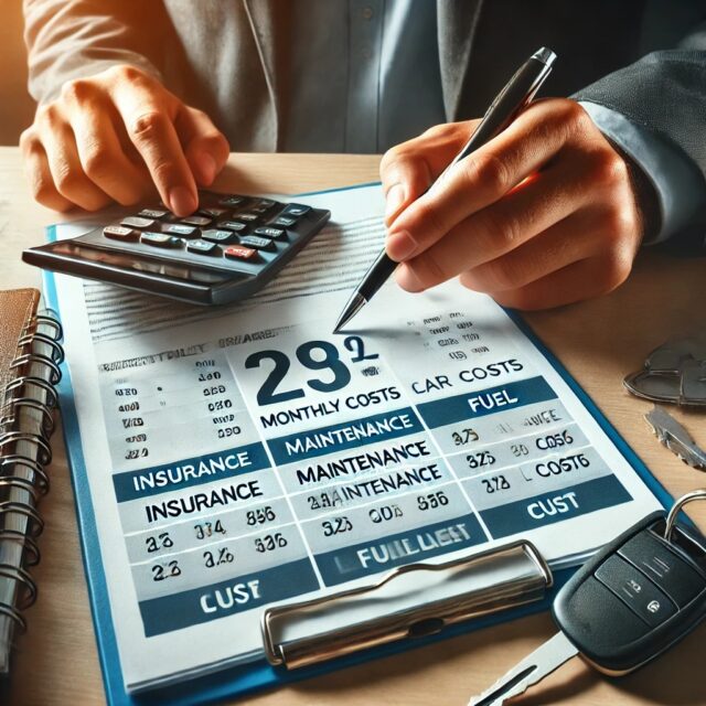 カーリースの維持費はどれくらい？月々のコストを徹底解説